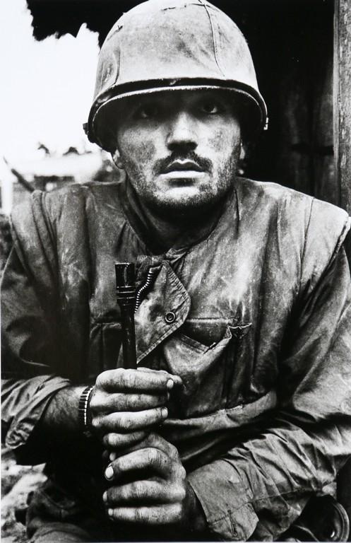 DON MCCULLIN - Shell-shocked US Marine, The Battle of: Artist: Don McCullin Title: Shell-shocked US Marine, The Battle of Hue, 1968 Date Printed: 2008 Medium: Photo Litho with Copyright Don McCullin/Contact Press Images/ Grazia Neri Printer Location: Ital