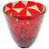 Barovier & Toso Red Mosaic Triangle Murano Glass Vase - 2