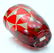 Barovier & Toso Red Mosaic Triangle Murano Glass Vase - 6