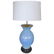 Mid-Century Modern Blue Murano Glass Table Lamp by