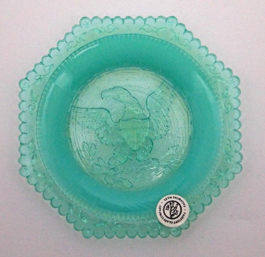 Vintage Bald Eagle Pairpoint Cup Plate (1 of 4)