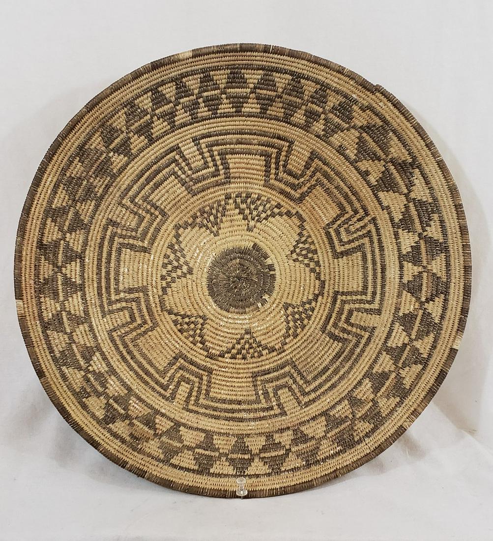 Large Apache Geometric Basketry Bowl Ca 1920's (1 of 5)