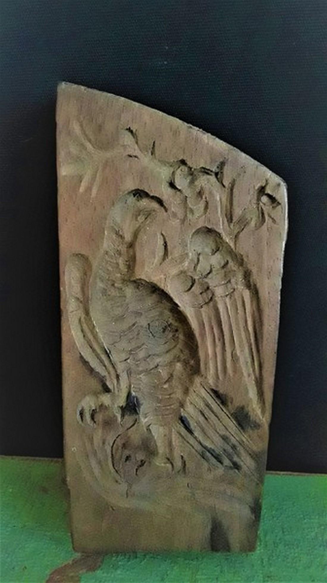 Carved Wooden Eagle Butter Print (1 of 3)
