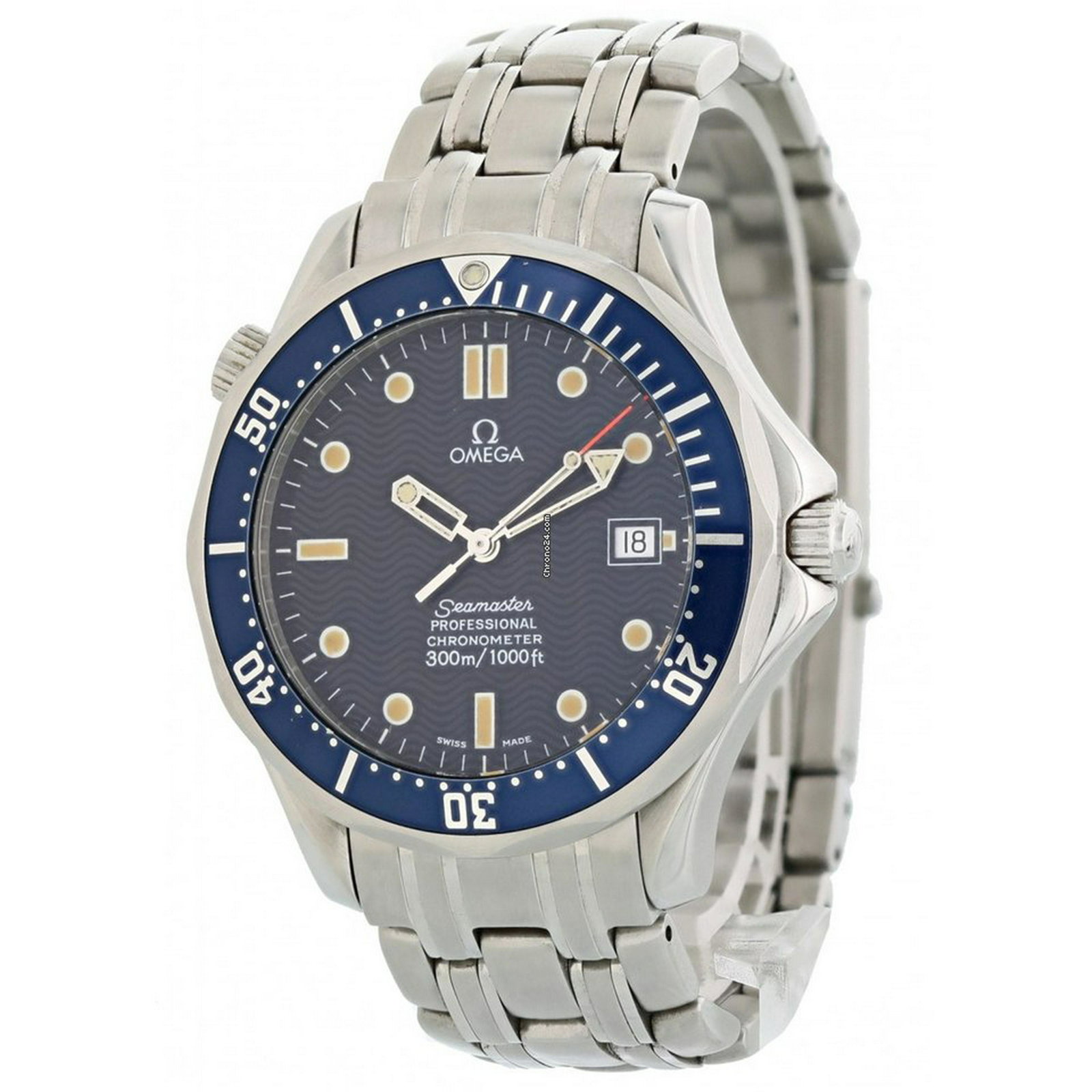Omega Seamaster Professional 2531.80.00 Mens Watch: Details Omega Seamaster Professional Chronometer 2531.80.00 Mens Watch. 41mm stainless steel case. Unidirectional stainless steel bezel with a blue bezel insert and luminous 60-minute marker. Blue dia