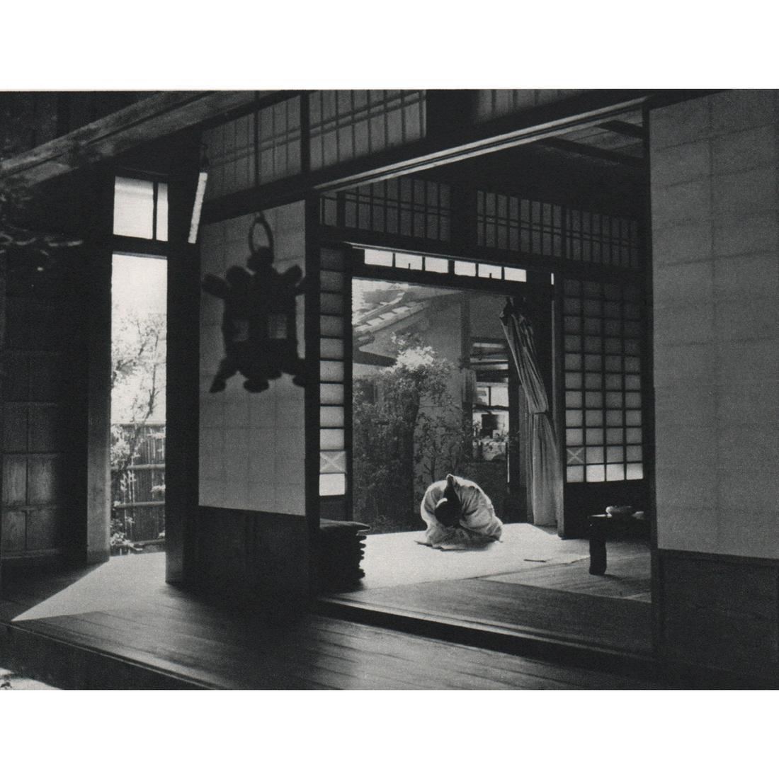 WERNER BISCHOF - Sleeping Priest, Ryoanji Temple, Japan: Artist: WERNER BISCHOF Print Title: Sleeping Priest, Ryoanji Temple, Japan 1952 Medium: Sheet-fed Gravure Printing Date: 1960's Printed in Holland Image Size: 6.5 x 5 inches Werner Bischof (1916-1954)