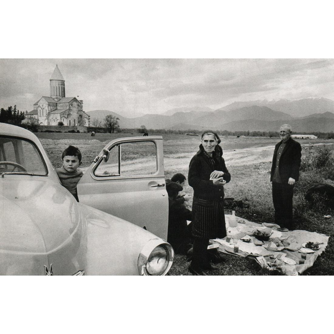 HENRI CARTIER-BRESSON - Georgia, U.S.S.R. 1973: Artist: HENRI CARTIER-BRESSON Print Title: Georgia, U.S.S.R. 1973 Medium: Sheet-fed Gravure Printing Date: 1970s Printed in England Image Size: 7 x 4.75 inches Henri Cartier-Bresson(1908-2004) was a F