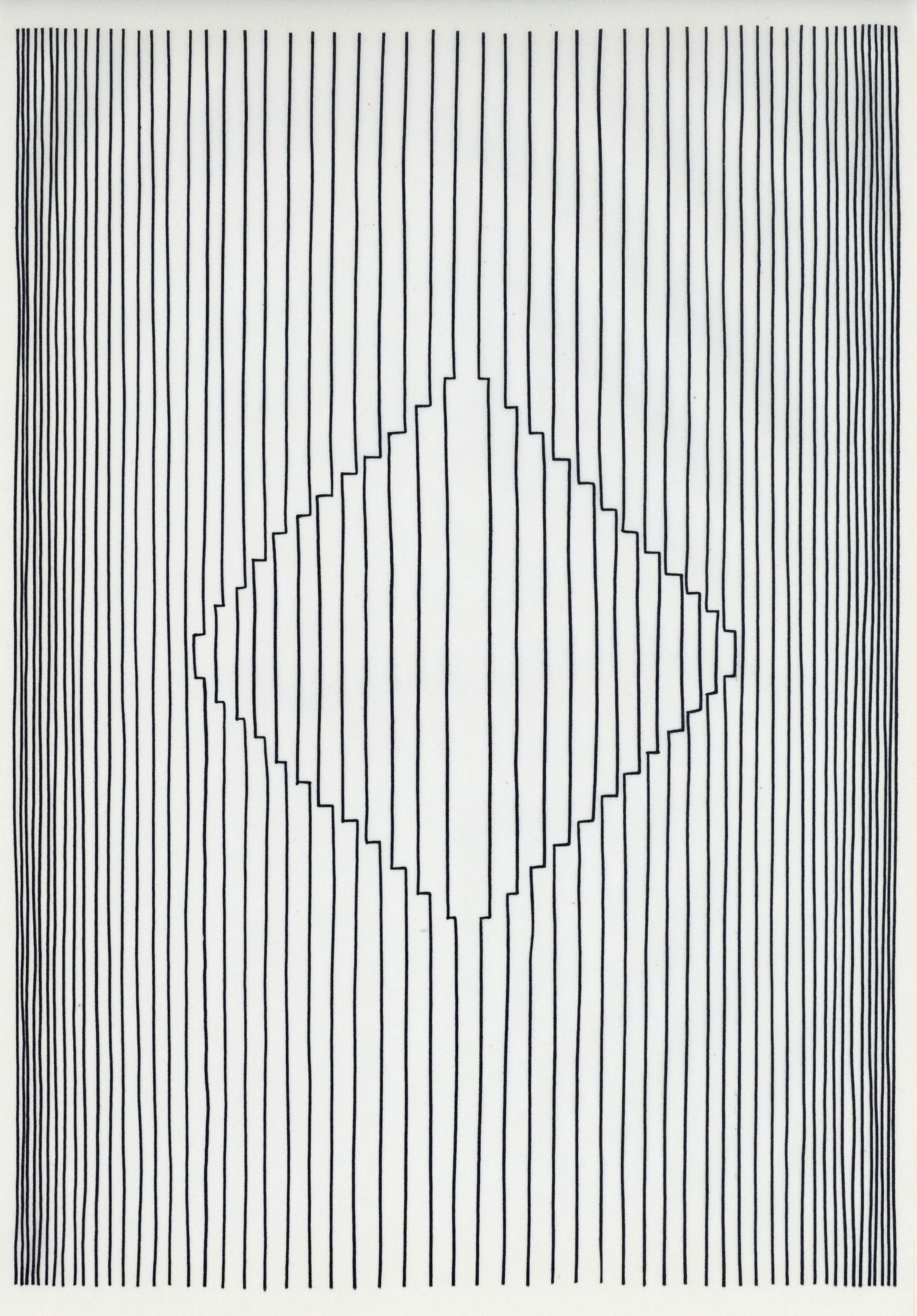 Victor Vasarely line etching Naissances 1963 (1 of 1)