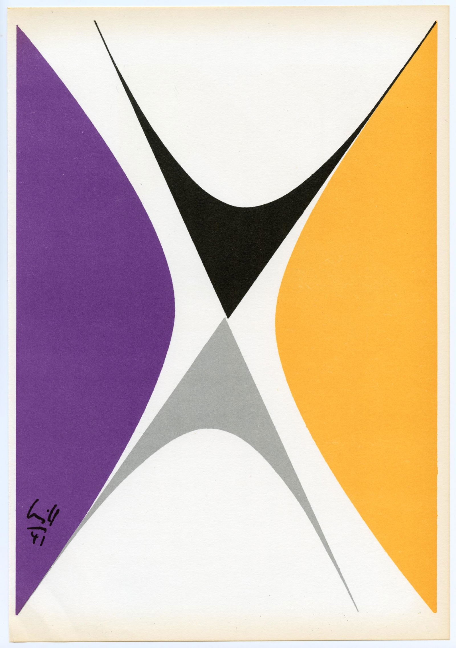 Max Bill lithograph, 1956 (1 of 1)