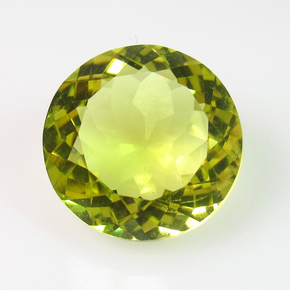 8.84 Ct Genuine Fine Lemon Quartz Round Cut: No Reserve! Title: 8.84 Ct Genuine Fine Lemon Quartz Round Cut Stone Clarity: VVS Gemstones: Natuarl Lemon Quartz Carat Weights: 8.84 Size/Dimensions: 13.80 x 13.80 x 8.10 mm Additional Information: T