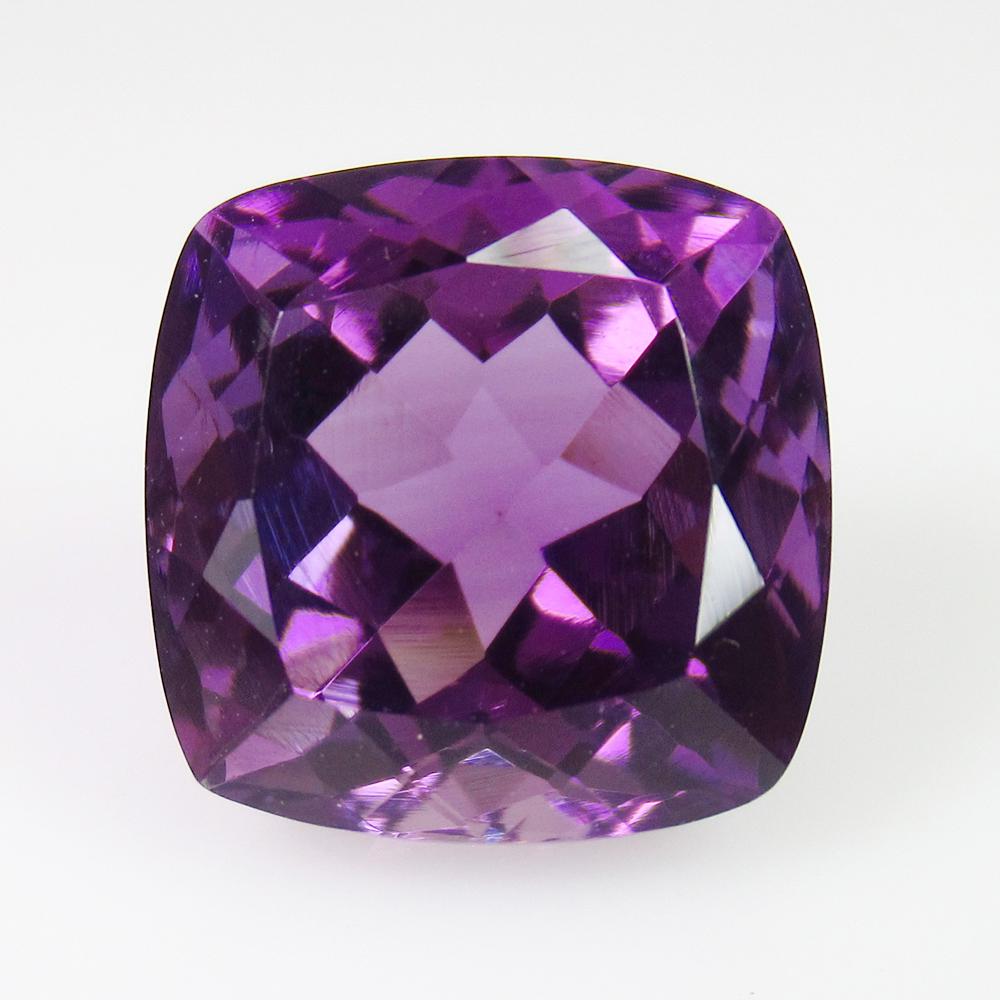9.43 Ct Genuine Purple Amethyst Square Cushion Cut (1 of 2)