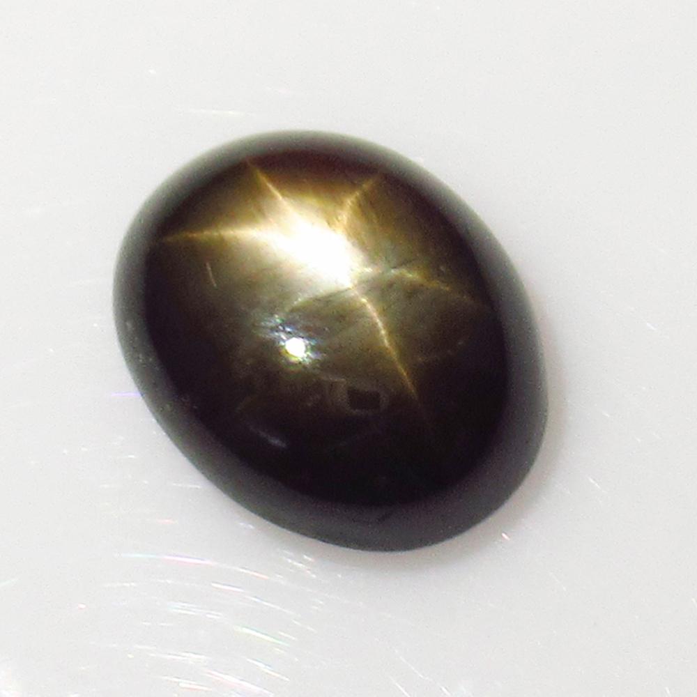 7.51 Ct Genuine Six Line Black Star Sapphire Oval: No Reserve! Title: 7.51 Ct Genuine Six Line Black Star Sapphire Oval Stone Clarity: Transparent Gemstones: Natural Black Star Sapphire Carat Weights: 7.51 Size/Dimensions: 13.00 x 10.20 x 5.20 mm Addi