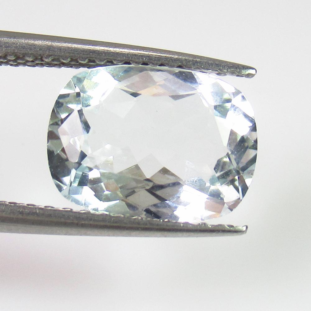 2.14 Ct Genuine Aquamarine Cushion Cut (1 of 2)
