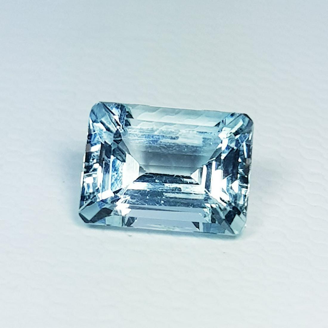 Natural Aquamarine Emerald Cut 1.48 ct (1 of 6)