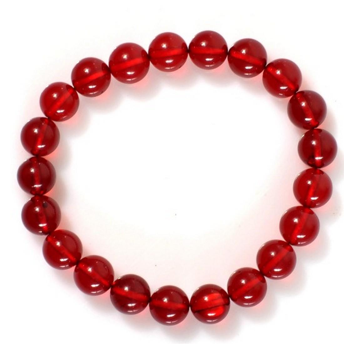 Precious Ruby Red Amber Bracelet (1 of 1)