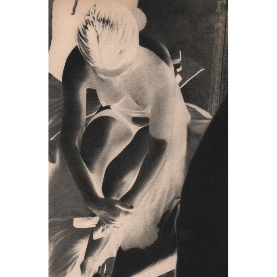 FRANZ ROH - Solarized Nude: Artist: FRANZ ROH Print Title: Solarized Nude Medium: Sheet-fed Gravure Printing Date: 1930's Printed in France Image size approx. 5.5 x 8.5 inches Franz Roh (1890-1965), was a German historian, photo