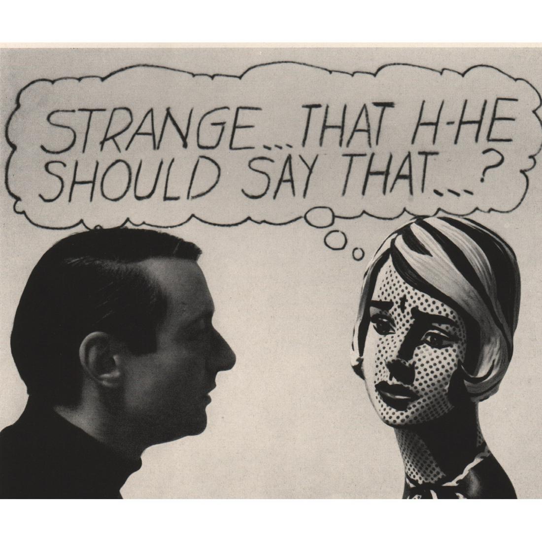 UGO MULAS - Roy Lichtenstein: Artist: UGO MULAS Print Title:Roy Lichtenstein Roy Fox Lichtenstein (1923-1997) was an American pop artist. During the 1960s, along with Andy Warhol, Jasper Johns, and James Rosenquist, he became a le