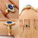 0.73ct Antique Vintage Victorian Sapphire and Diamond - 10