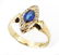 0.73ct Antique Vintage Victorian Sapphire and Diamond - 3