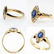 0.73ct Antique Vintage Victorian Sapphire and Diamond - 4