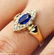 0.73ct Antique Vintage Victorian Sapphire and Diamond - 9