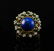 La Triomphe Lapis Natural Diamonds Enamel Ring 18K Gold - 3