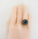 La Triomphe Lapis Natural Diamonds Enamel Ring 18K Gold - 5