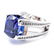 Gauthier 14k White Gold Tanzanite and Diamond Ring - 2