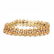 14k Yellow Gold, Diamond and Orange Citrine Bracelet