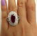 GIA 4.70CT Vintage Ruby and Diamond Cluster Dinner 18k - 5