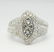 Engagement Natural Diamond Ring Invisible Set 14K White - 2