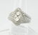 Engagement Natural Diamond Ring Invisible Set 14K White - 4