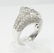 Engagement Natural Diamond Ring Invisible Set 14K White - 7