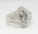 Engagement Natural Diamond Ring Invisible Set 14K White - 8