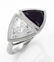 GIA 3.88ct Estate Vintage Crossover Bypass Diamond Onyx - 2