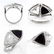 GIA 3.88ct Estate Vintage Crossover Bypass Diamond Onyx - 3