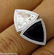 GIA 3.88ct Estate Vintage Crossover Bypass Diamond Onyx - 9