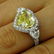 GIA “Canary” 6.16ctw Natural Fancy YELLOW HEART & Pear - 9
