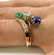 2.09ct Victorian Antique Green Emerald, Sapphire and - 7
