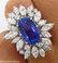 GIA 15.49ct Estate Vintage No Heat Blue Sapphire - 6