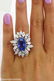 GIA 15.49ct Estate Vintage No Heat Blue Sapphire - 7