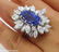 GIA 15.49ct Estate Vintage No Heat Blue Sapphire - 9