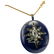 Natural Old Mine & Rose cut Diamonds Blue Enamel
