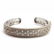 18k White Gold Judith Ripka Diamond Hinged Bangle