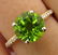 3.40ct ROUND Cut PERIDOT Engagement DIAMOND Wedding - 6