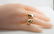 Genuine Ruby Panther Ring 14K Gold Two Animal Panthers - 10