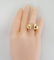 Genuine Ruby Panther Ring 14K Gold Two Animal Panthers - 5