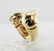 Genuine Ruby Panther Ring 14K Gold Two Animal Panthers - 9