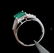 18k Gold Emerald Ring - Diamond - 5