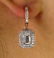Fantastic 3.02ctw GIA Emerald Cut Diamond Dangling - 3