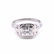 14k White Gold Diamond Engagement Art Deco Vintage Ring